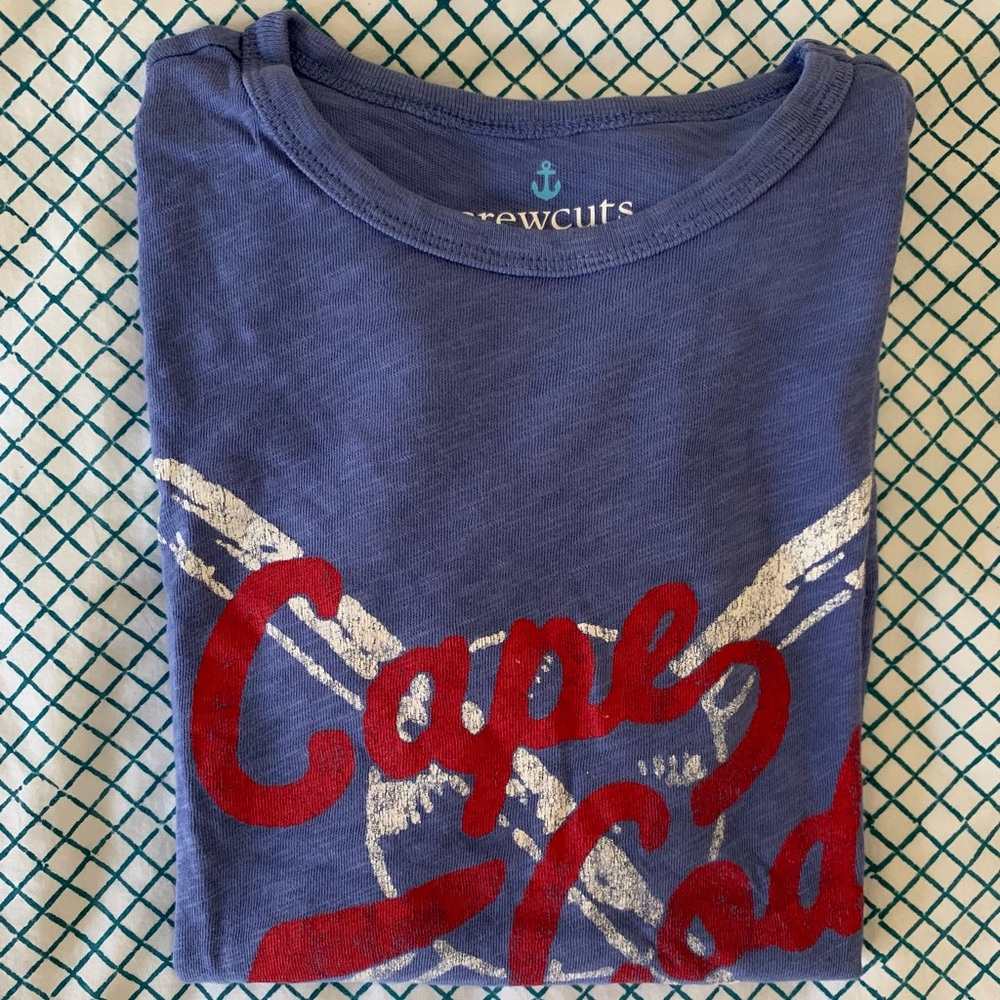 Jcrew Crewcuts Baseball t-shirt Cape Cod graphic shirt NEW Size Large (10-11)